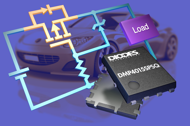 Diodes' automotive MOSFETs protect vehicle ECUs against reverse-polarity battery connections